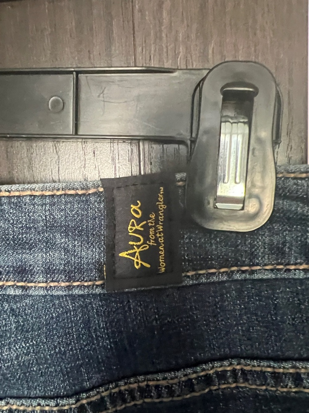 Aura Dark Blue Flare Jeans - Picture 3 of 4